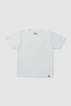 White t-shirt on a light gray background